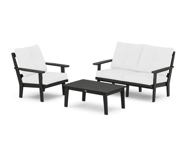 Oxford 3-Piece Deep Seating Set with Loveseat