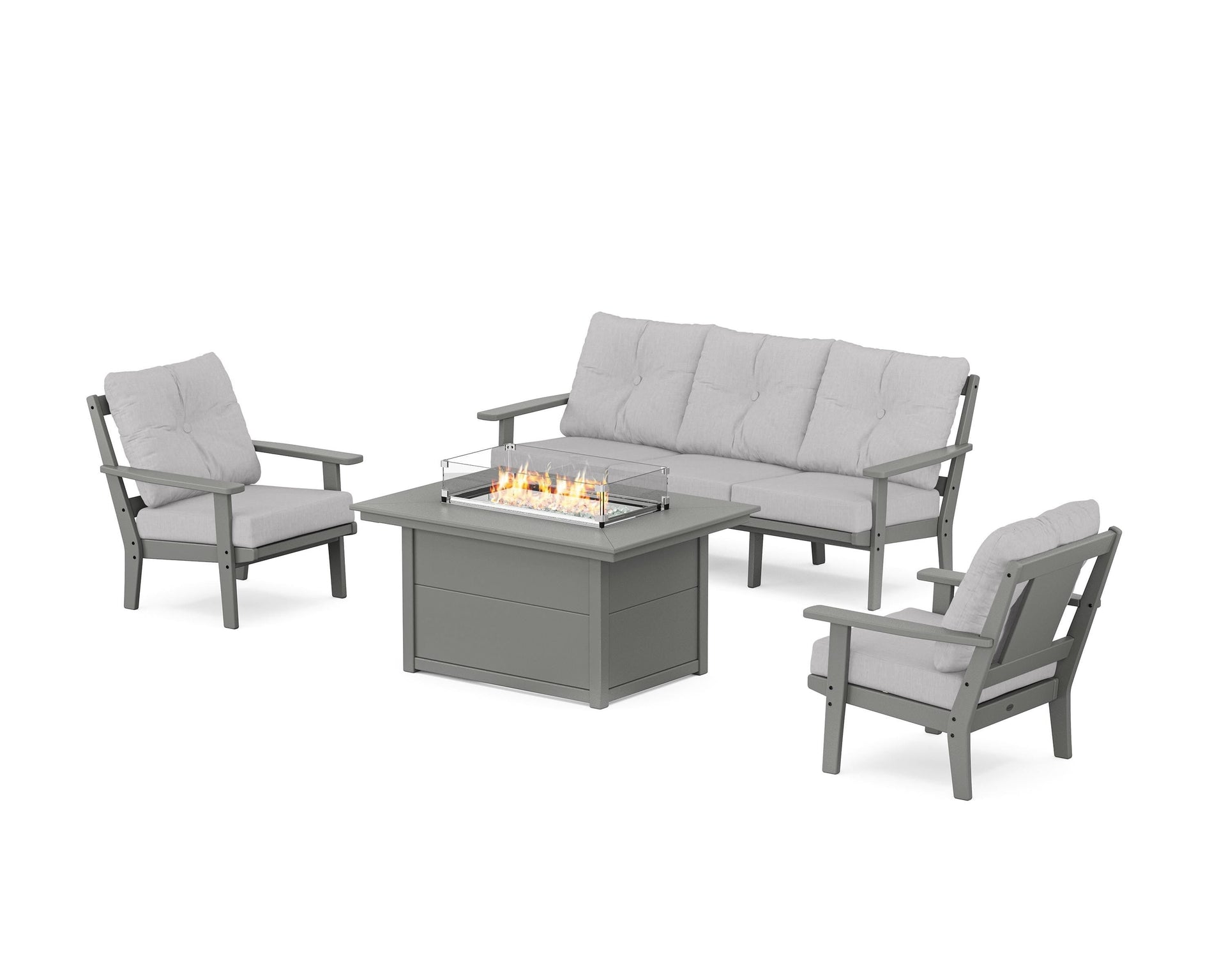 Prairie Deep Seating Fire Pit Table Set