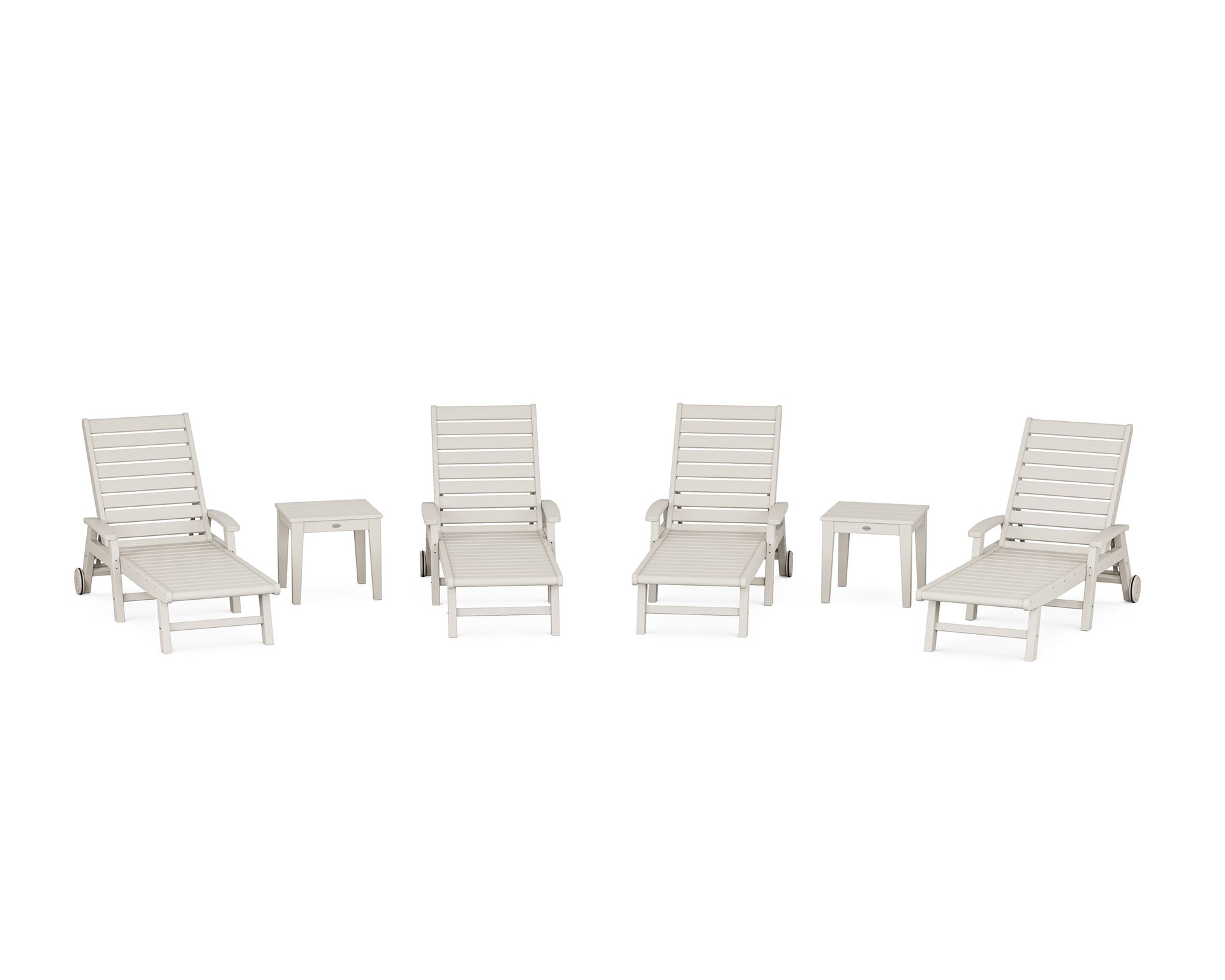 Signature Chaise 6-Piece Set with Wheels