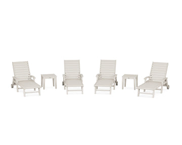 Signature Chaise 6-Piece Set with Wheels