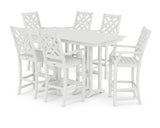 Wovendale Arm Chair 7-Piece Farmhouse Bar Set