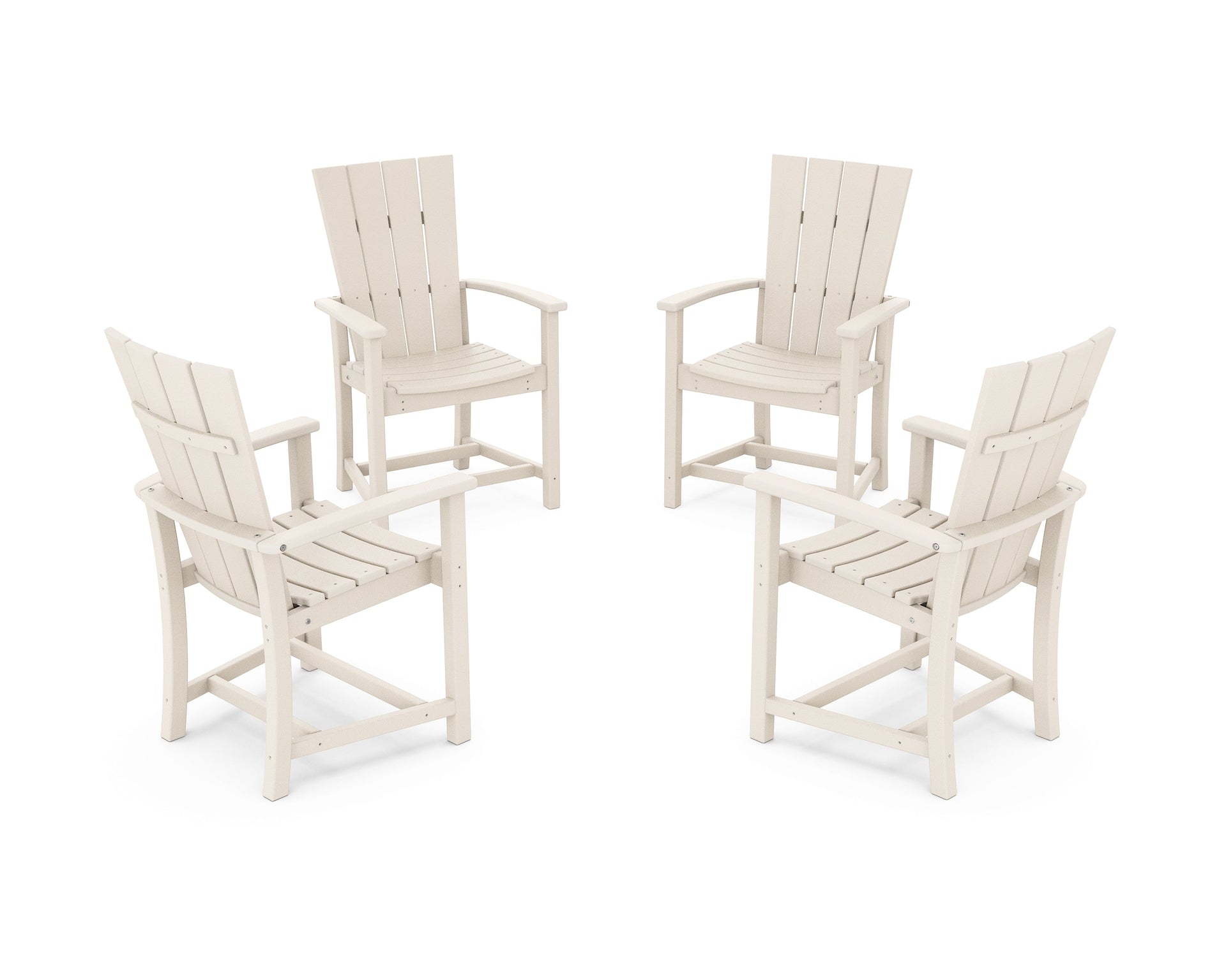 Quattro 4-Piece Upright Adirondack Conversation Set