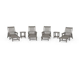 Vineyard 6-Piece Chaise with Arms Set