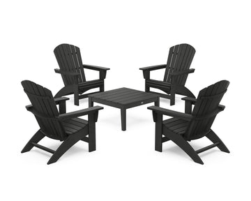 5-Piece Nautical Grand Adirondack Chair Conversation Group