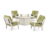 Prairie 5-Piece Deep Seating Set with Fire Pit Table