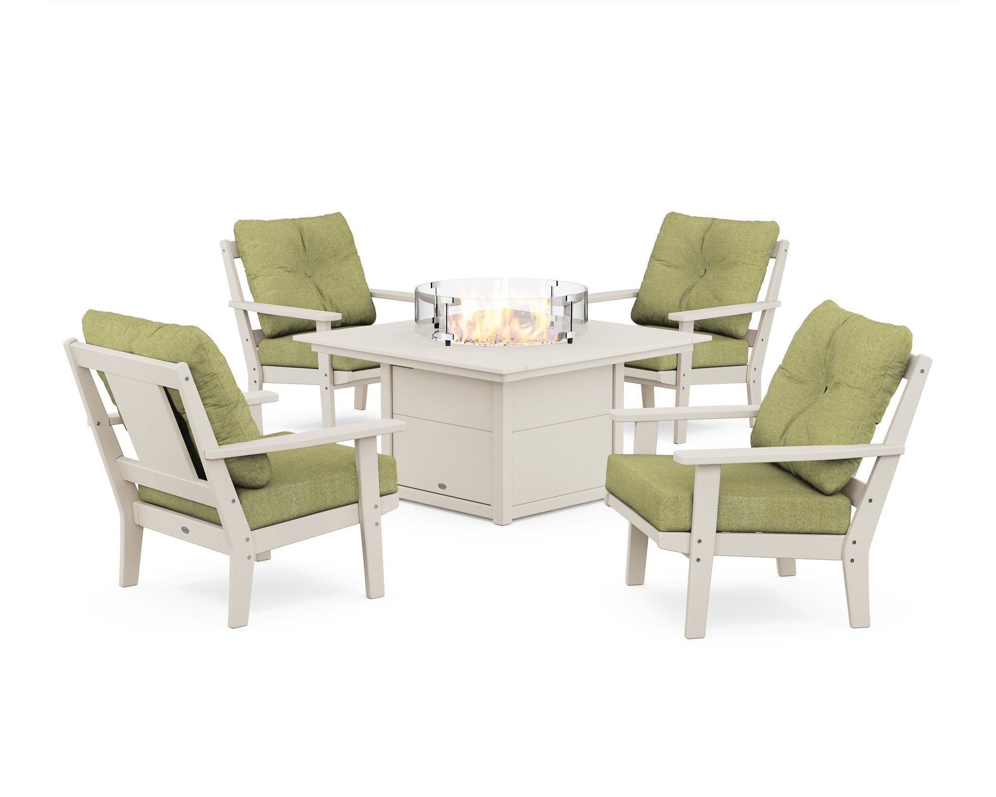 Prairie 5-Piece Deep Seating Set with Fire Pit Table
