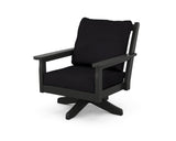 Chippendale Deep Seating Swivel Chair