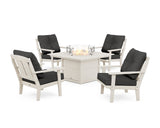 Mission 5-Piece Deep Seating Set with Fire Pit Table