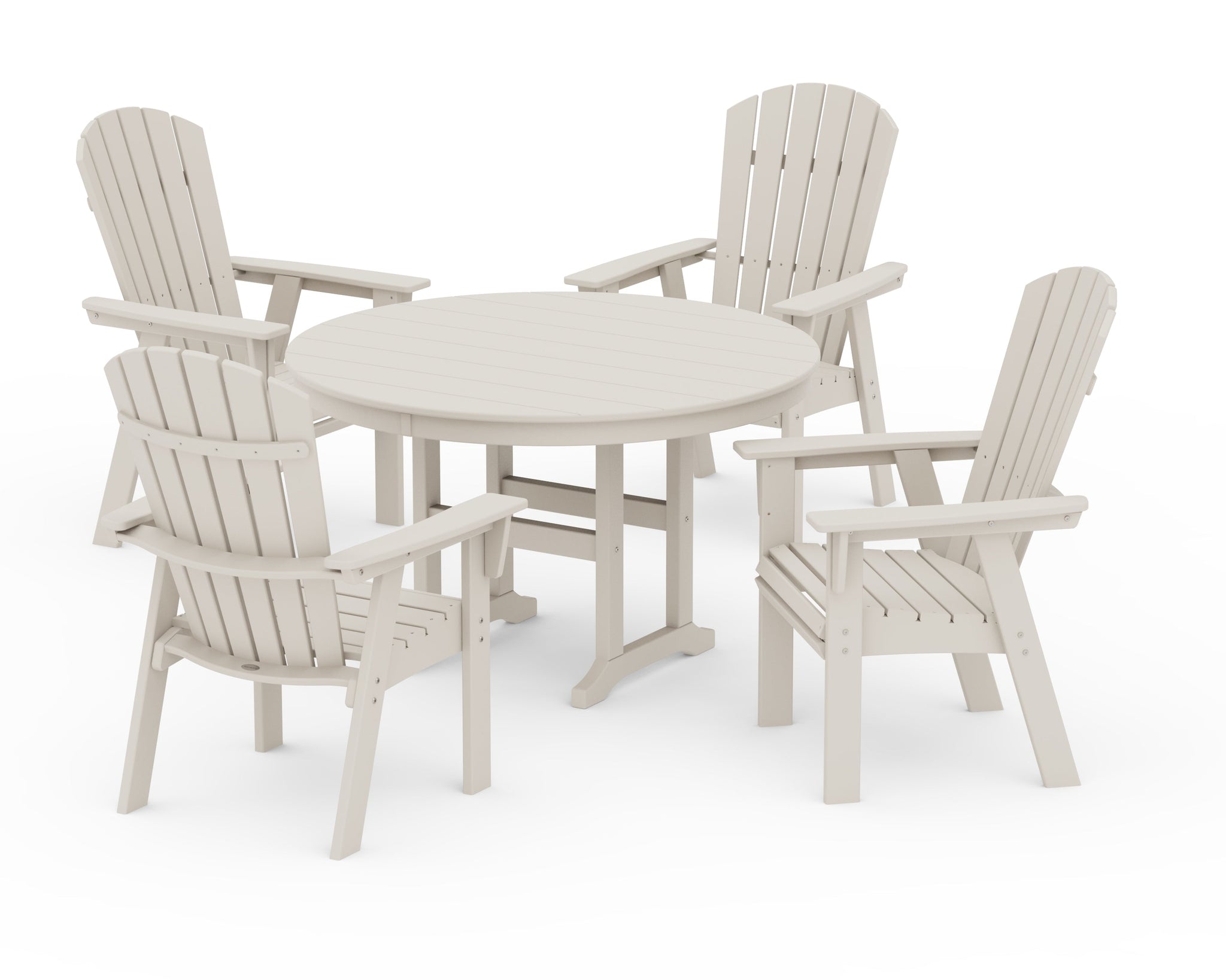 Nautical Adirondack 5-Piece Round Farmhouse Dining Set