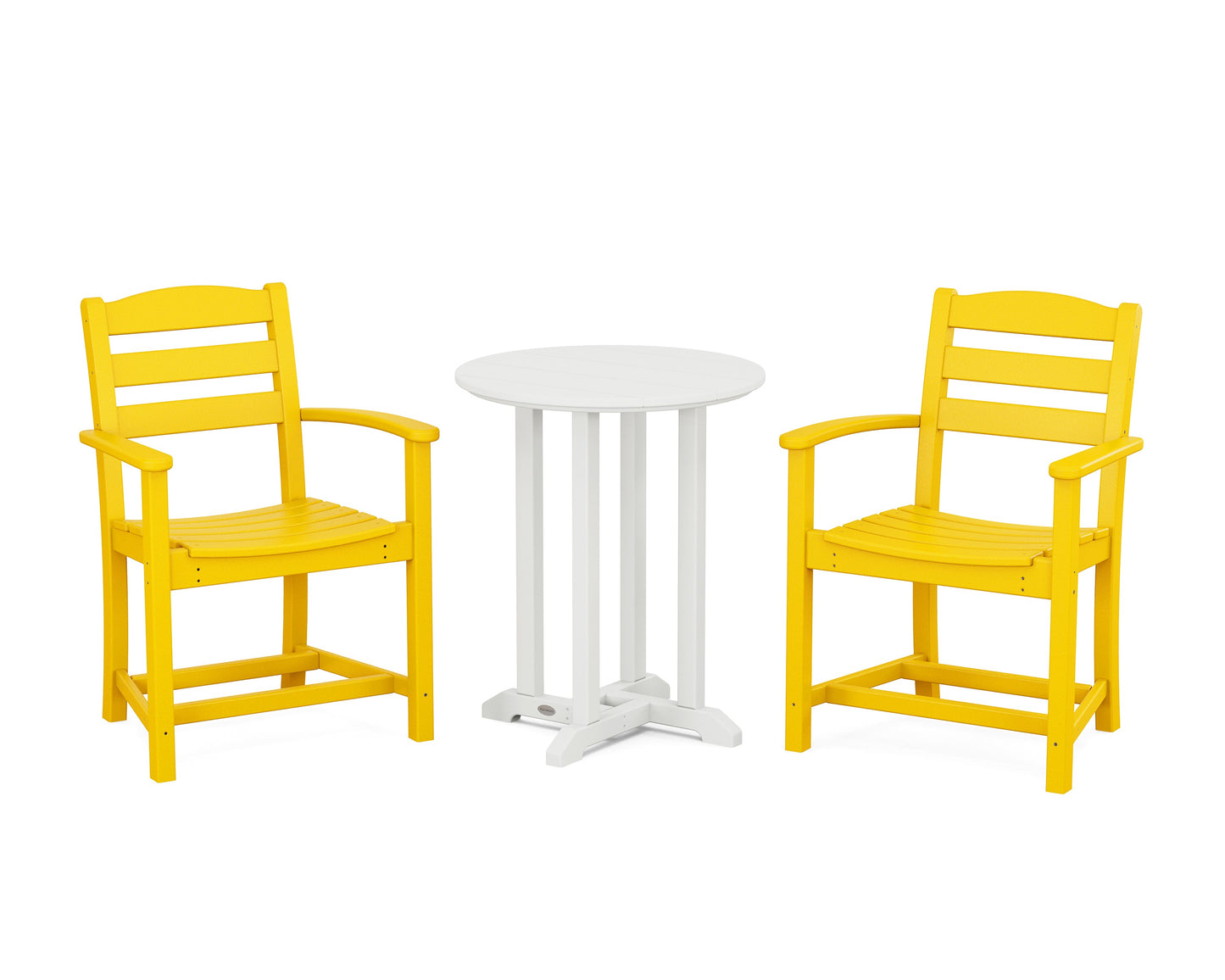 La Casa Café 3-Piece Round Bistro Dining Set