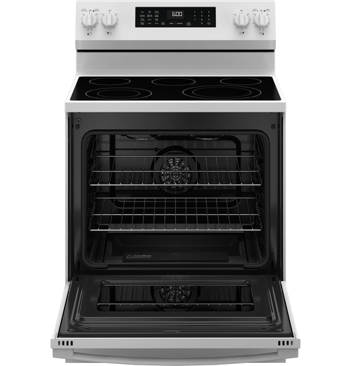 GE® ENERGY STAR® 30" Free-Standing Electric Convection Range with No Preheat Air Fry and EasyWash™ Oven Tray