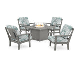 Prairie 5-Piece Deep Seating Set with Fire Pit Table