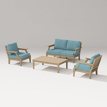 Estate Lounge 4-Piece Loveseat Set