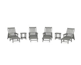 Vineyard 6-Piece Chaise with Arms Set