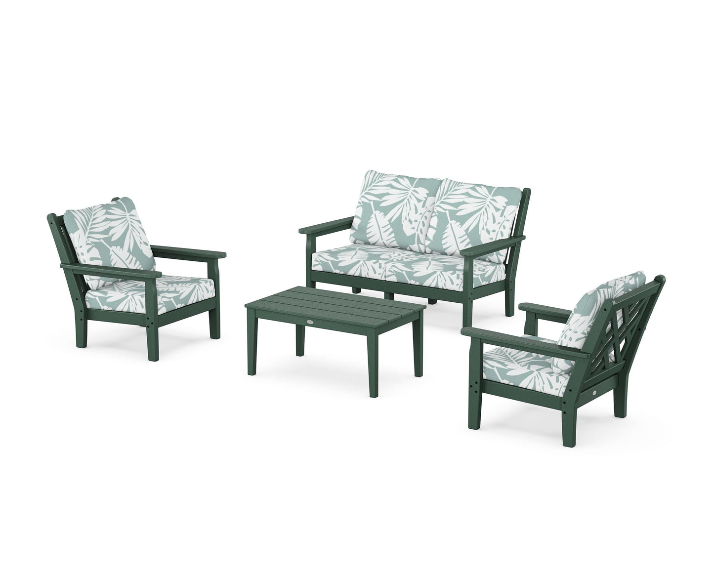 Chippendale 4-Piece Deep Seating Set with Loveseat