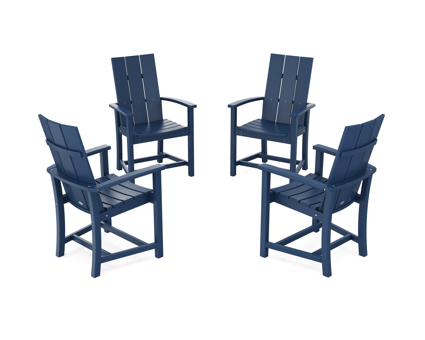Modern 4-Piece Upright Adirondack Conversation Set
