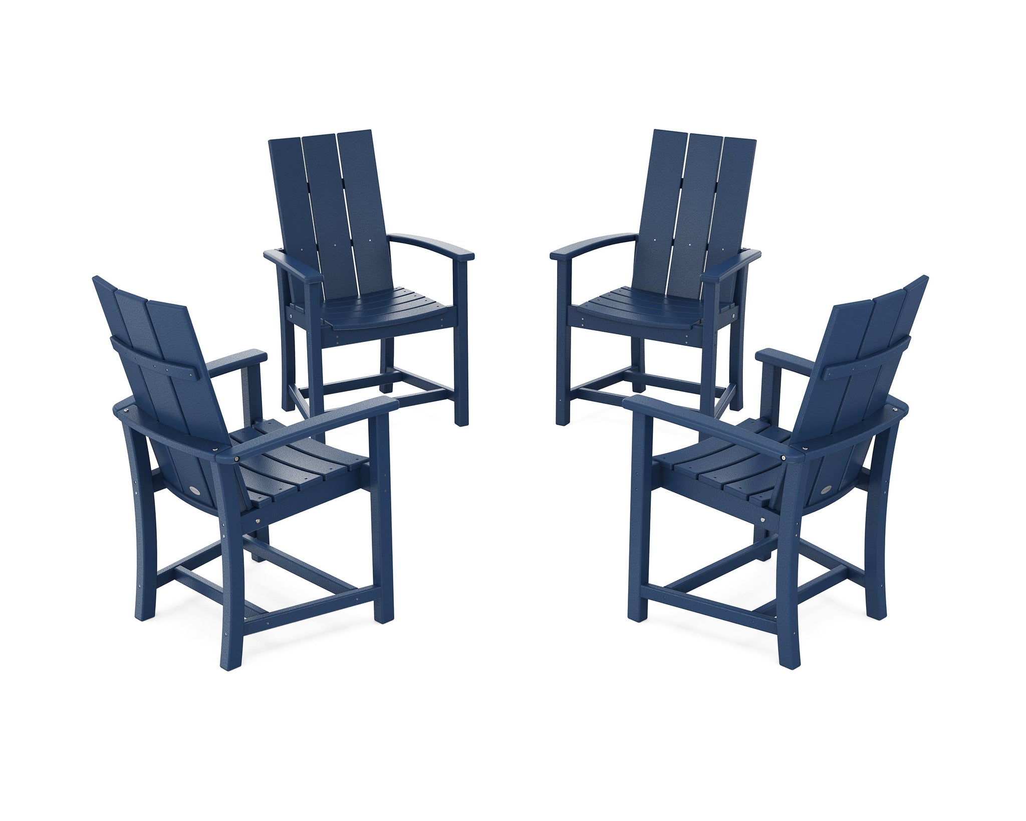 Modern 4-Piece Upright Adirondack Conversation Set