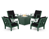 Wovendale 5-Piece Deep Seating Set with Fire Pit Table