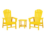 South Beach Casual Chair 3-Piece Set with 18" South Beach Side Table