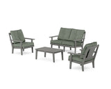 Prairie 4-Piece Deep Seating Set with Loveseat