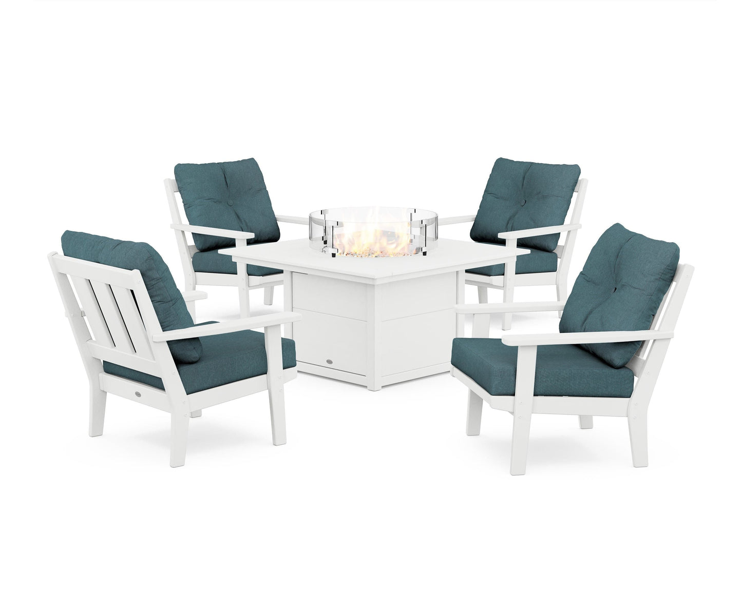 Oxford 5-Piece Deep Seating Set with Fire Pit Table