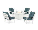 Oxford 5-Piece Deep Seating Set with Fire Pit Table