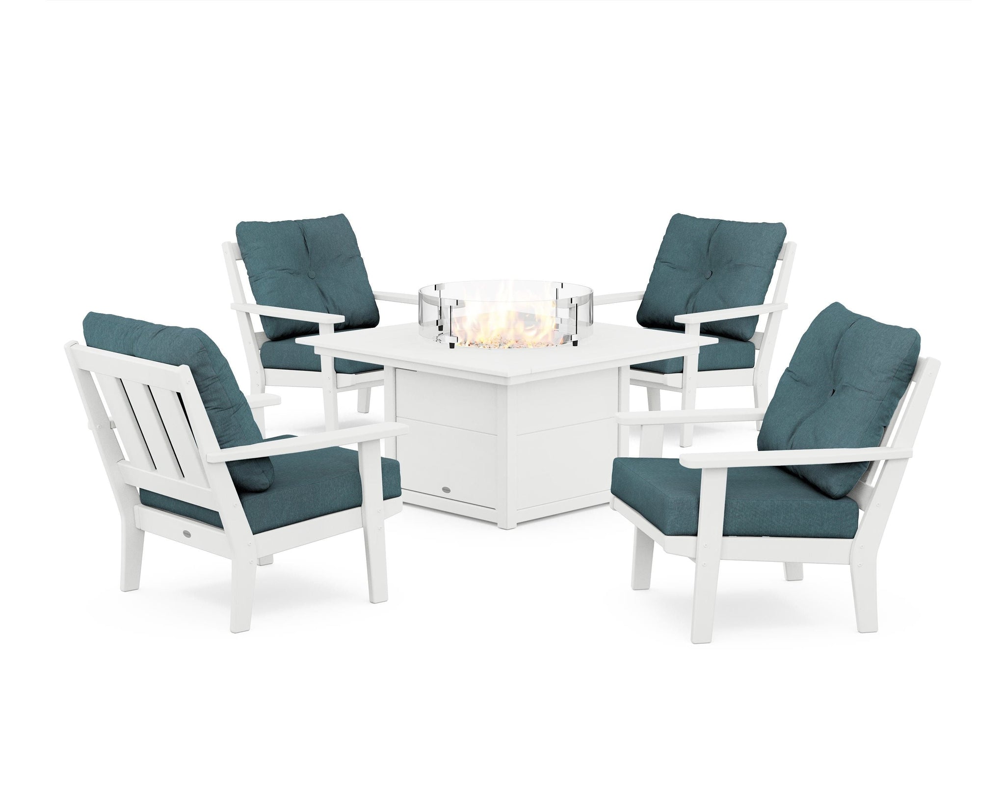 Oxford 5-Piece Deep Seating Set with Fire Pit Table
