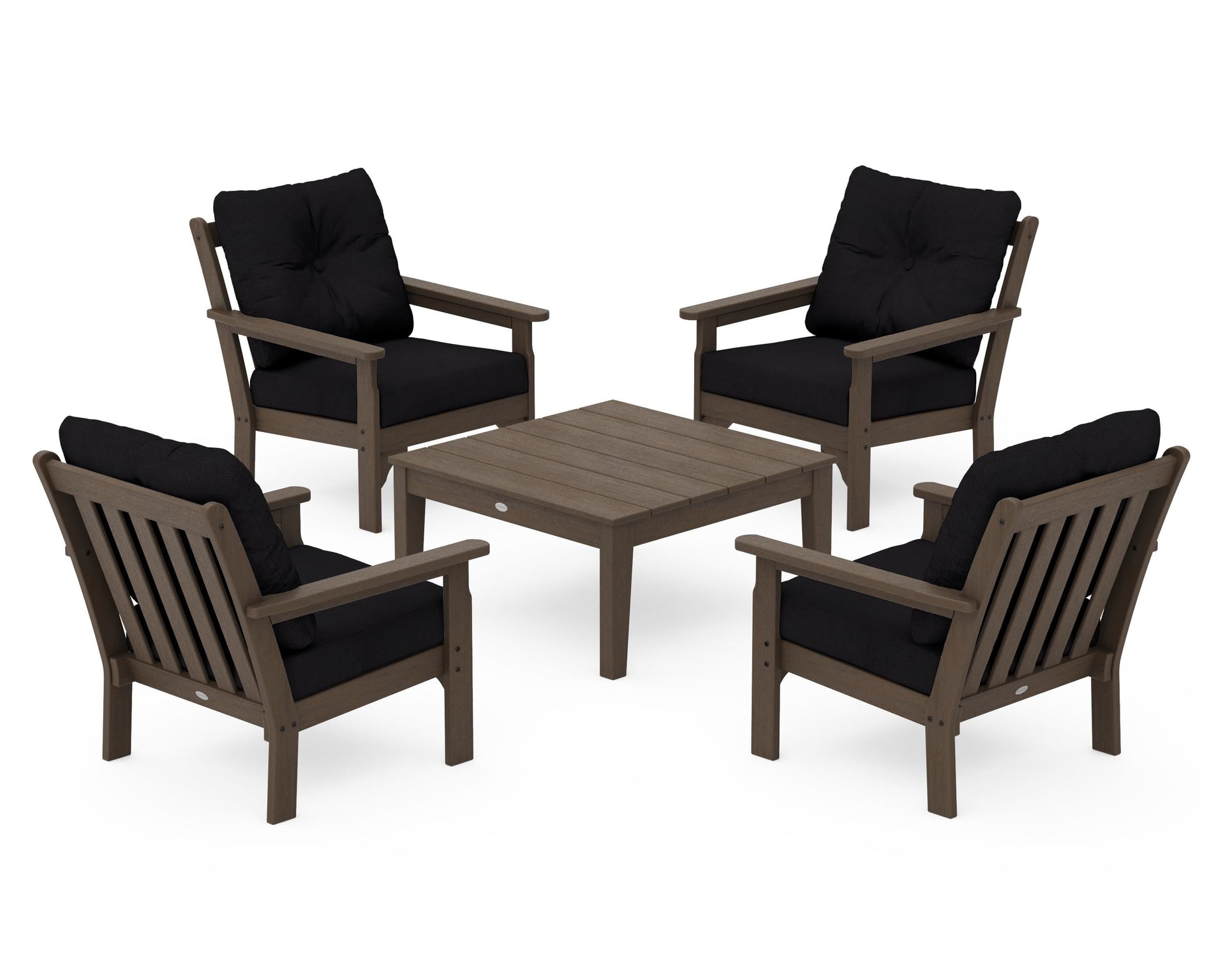 Vineyard 5-Piece Deep Seating Conversation Set