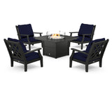 Wovendale 5-Piece Deep Seating Set with Fire Pit Table
