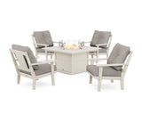 Prairie 5-Piece Deep Seating Set with Fire Pit Table