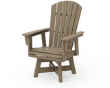 Nautical Curveback Adirondack Swivel Dining Chair