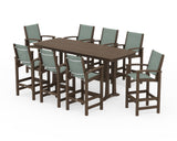 Coastal 9-Piece Bar Set with Trestle Legs
