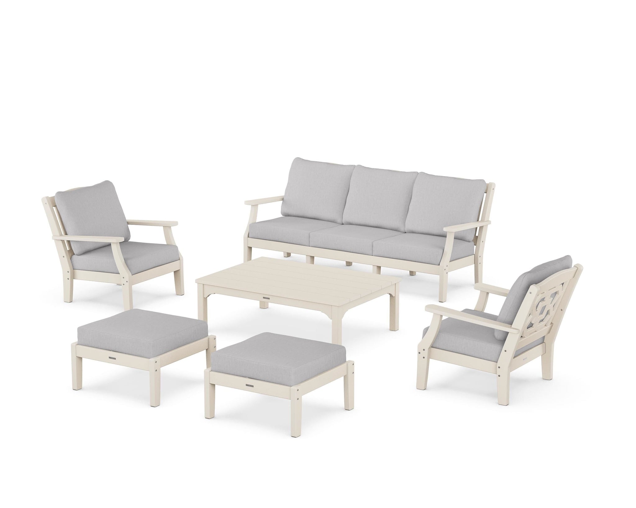 Chinoiserie 6-Piece Lounge Sofa Set