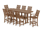 Wovendale 9-Piece Bar Set with Trestle Legs