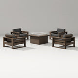 Latitude 5-Piece Lounge Fire Table Set