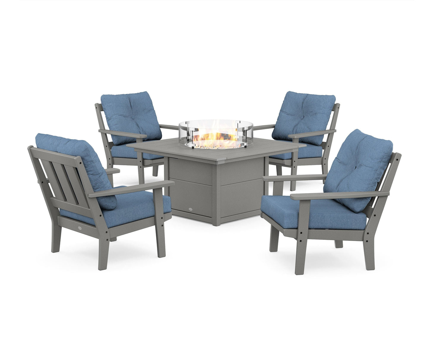 Oxford 5-Piece Deep Seating Set with Fire Pit Table