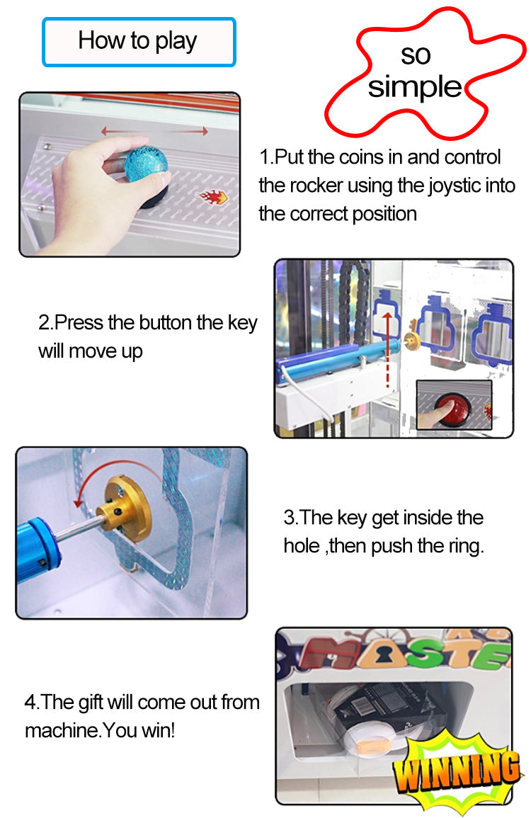 🎮 Key Master 15 Hole Grid Arcade Game Machine - Unlock the Fun! 🎁