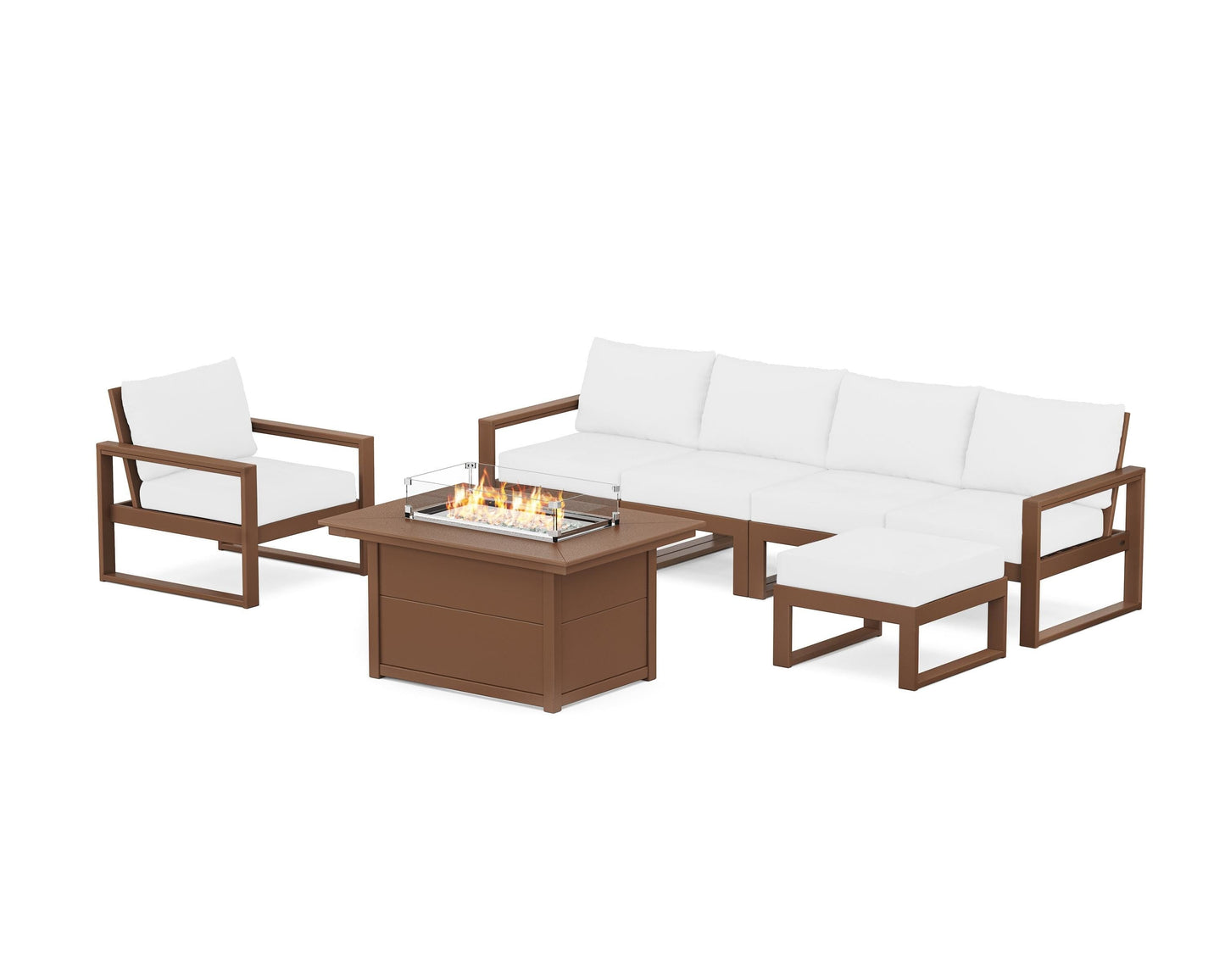 EDGE Sectional Lounge and Fire Pit Set
