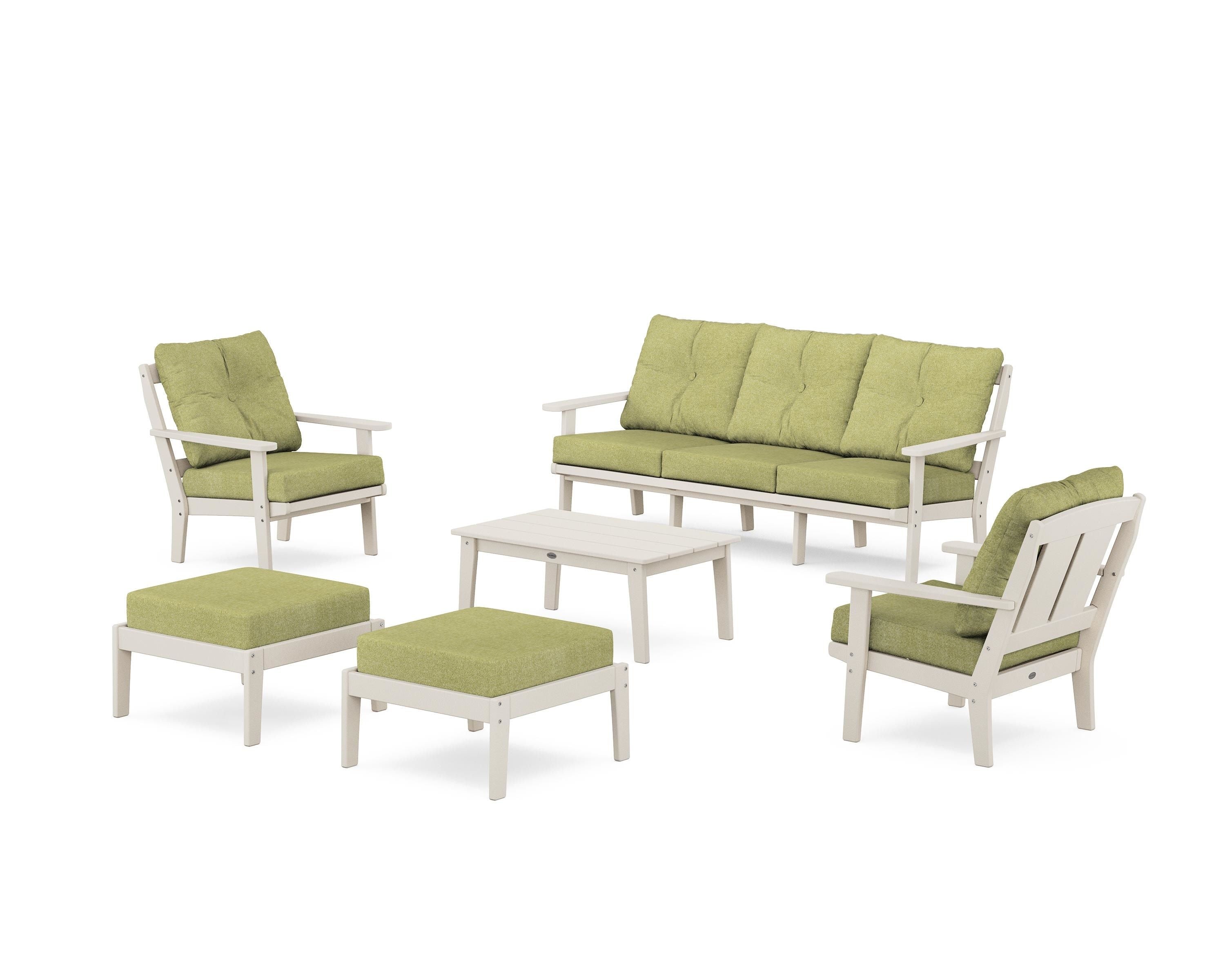 Mission 6-Piece Lounge Sofa Set