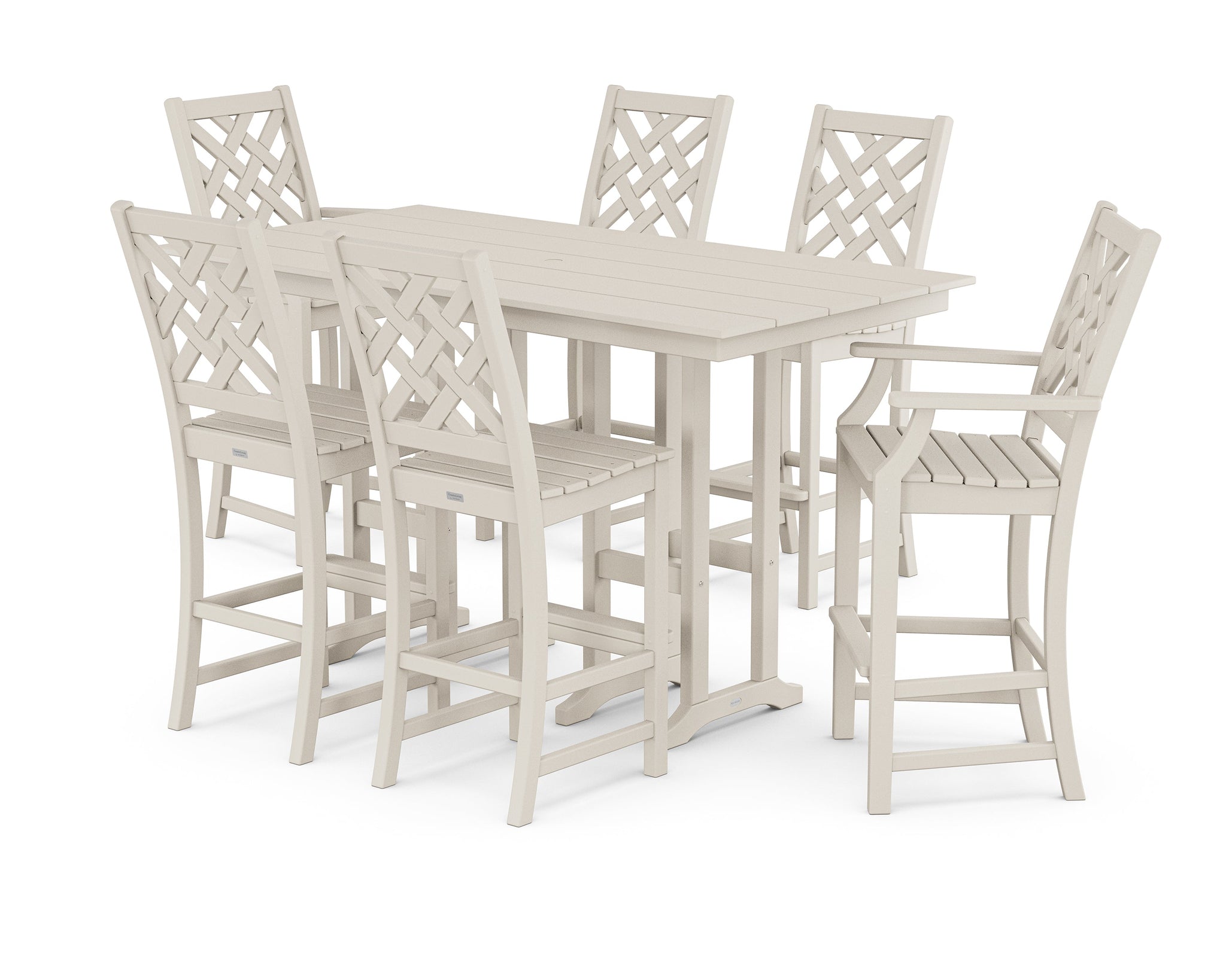 Wovendale 7-Piece Farmhouse Bar Set