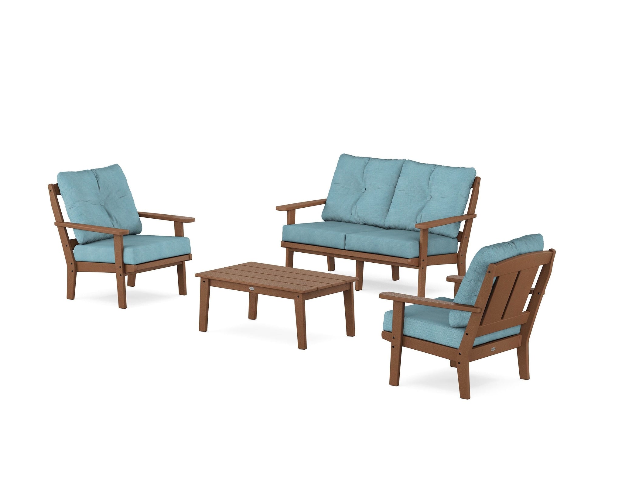 Mission 4-Piece Deep Seating Set with Loveseat