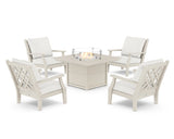 Wovendale 5-Piece Deep Seating Set with Fire Pit Table