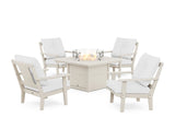 Prairie 5-Piece Deep Seating Set with Fire Pit Table