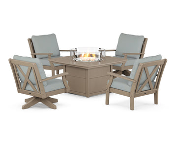 Braxton 5-Piece Deep Seating Set with Fire Table