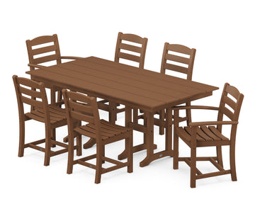 La Casa Café 7-Piece Farmhouse Dining Set