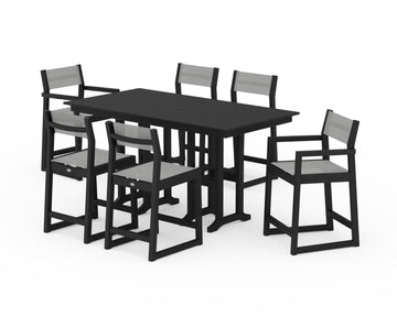 EDGE Sling 7-Piece Farmhouse Counter Set