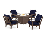 Prairie 5-Piece Deep Seating Set with Fire Pit Table