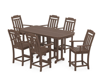 Cottage Arm Chair 7-Piece Counter Set