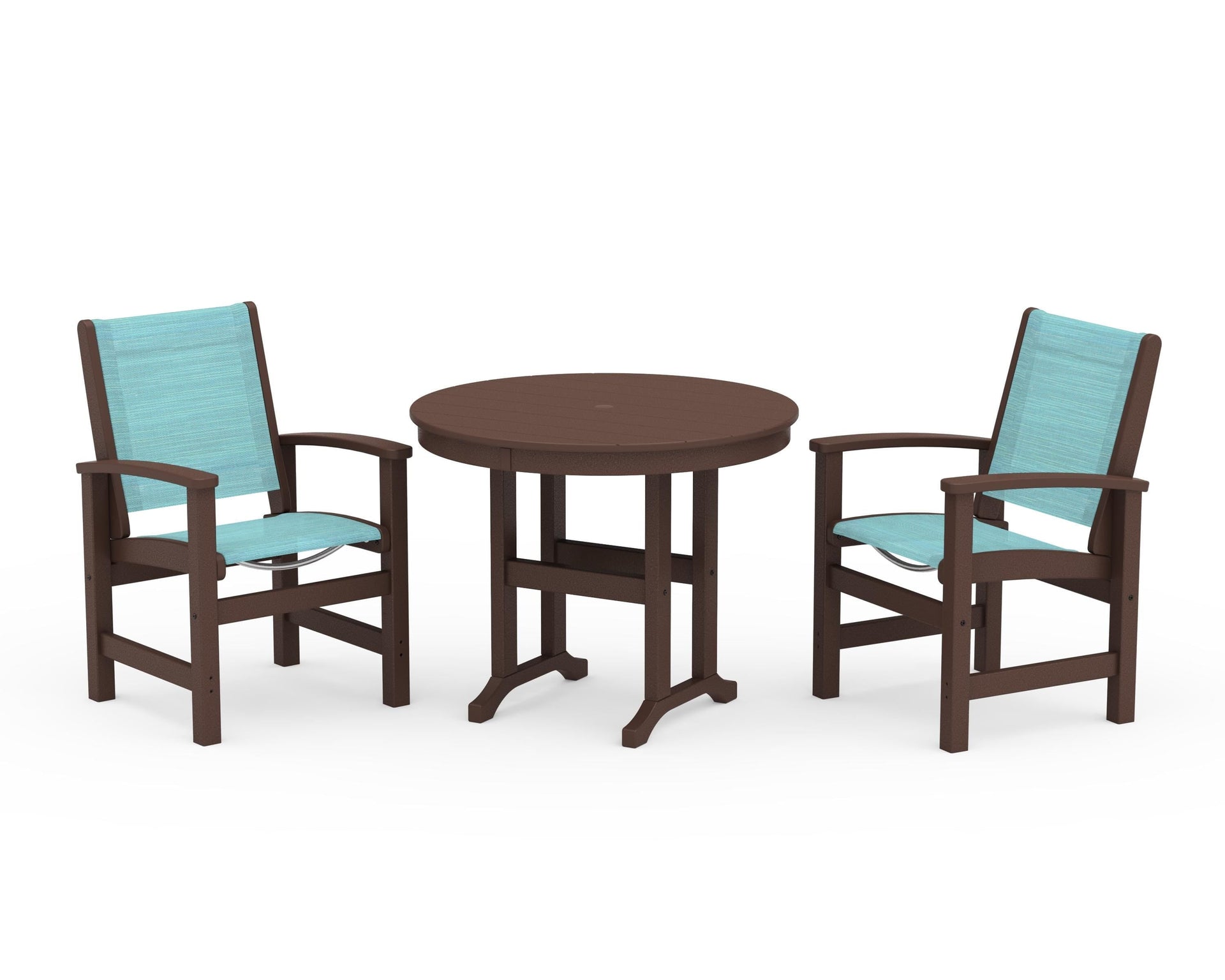 Coastal 3-Piece Round Dining Set