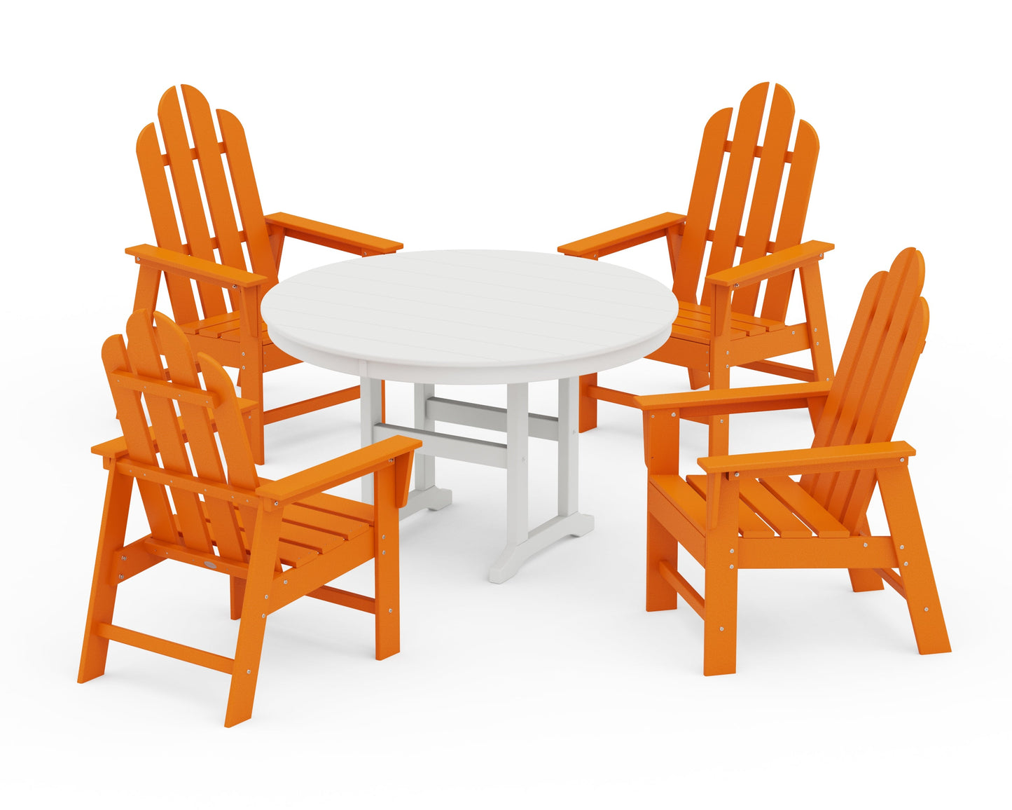 Long Island 5-Piece Round Farmhouse Dining Set